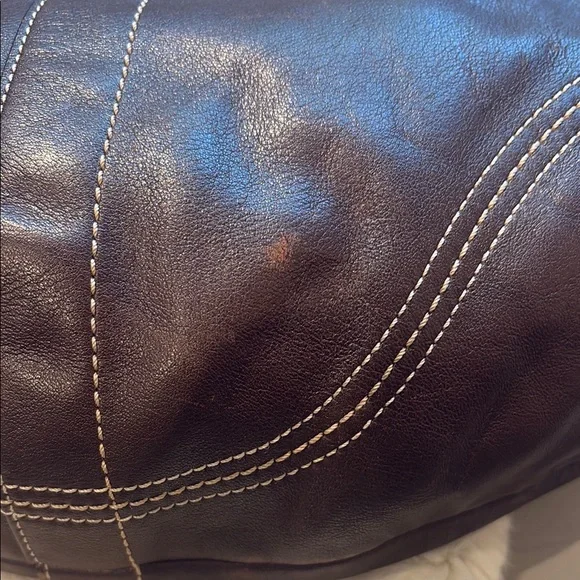 Vintage Coach Brown Leather Shoulder Bag - Picture 3 of 7